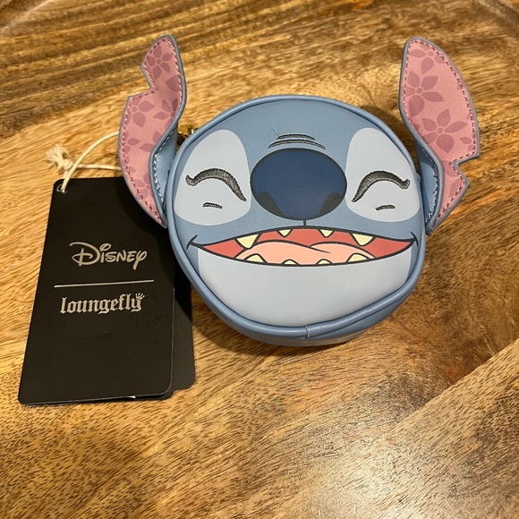 Loungefly Disney Lilo & Stitch Floral Stitch Figural Coin Purse - Picture 1 of 2